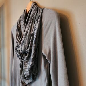 Anthropologie Deletta Faux Scarf Top Women's Size Small